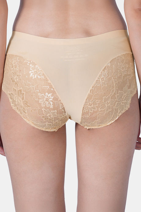 Soie Seamless Mid Waist Full Coverage Lace Brief (Pack Of 2) - Multicolor — image 11